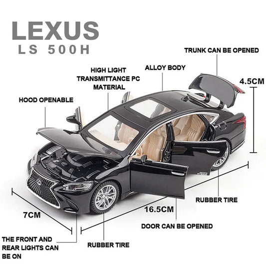 Lexus Ls500h 1:24 Diecast Scale Model Car