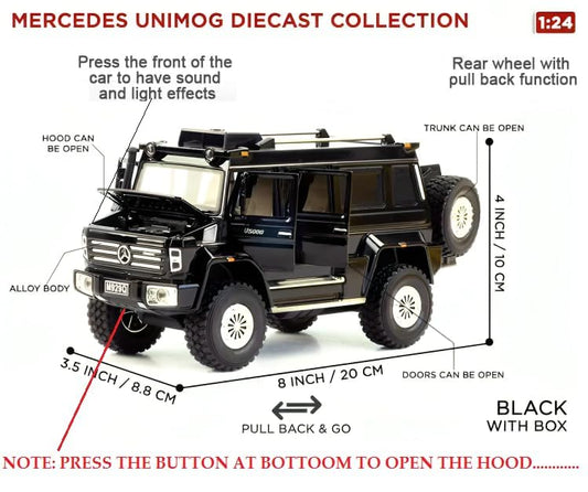 Mercedes-benz Unimog 1:24 Diecast Scale Model Car