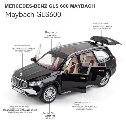 Mercedes-Benz Maybach GLS600 1:24 Diecast Scale Model Car