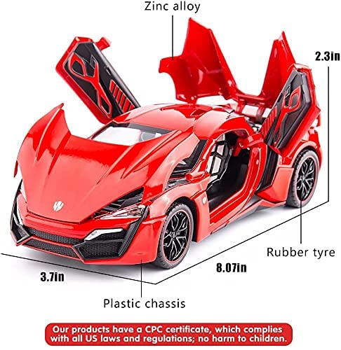 Lykan Hypersport 1:24 Diecast Scale Model Car