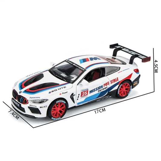 Bmw M8 Gte 1:24 Diecast Scale Model Car