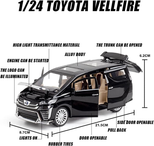 TOYOTA VELLFIRE ALPHARD 1:24 Diecast Scale Model Car