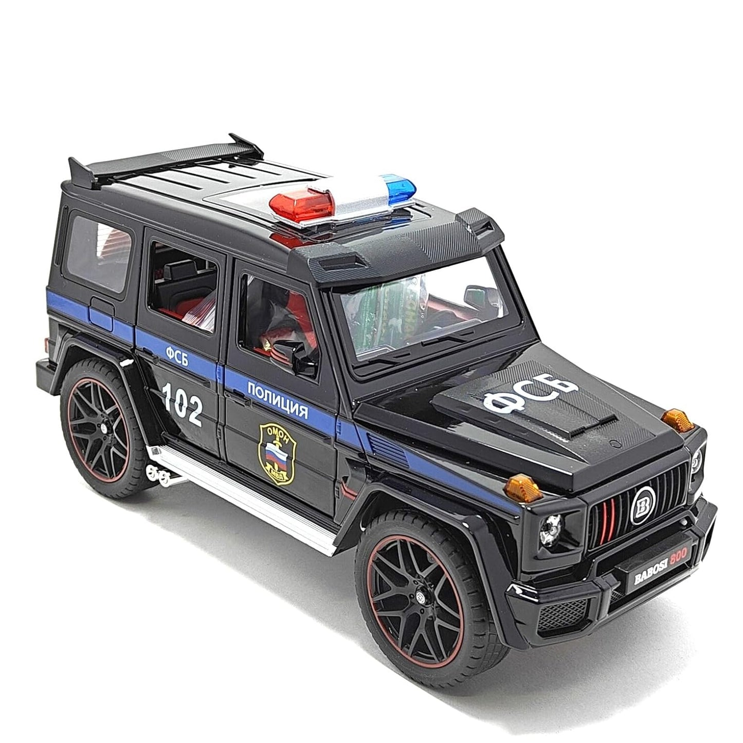 Mercedes-Benz G-Wagon Brabus police 1:24 diecast scale model car