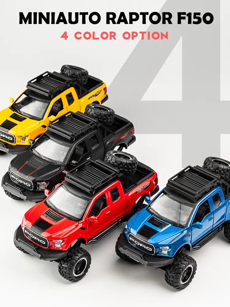 Ford Raptor F-150 Suv 1:24 Diecast Scale Model Car