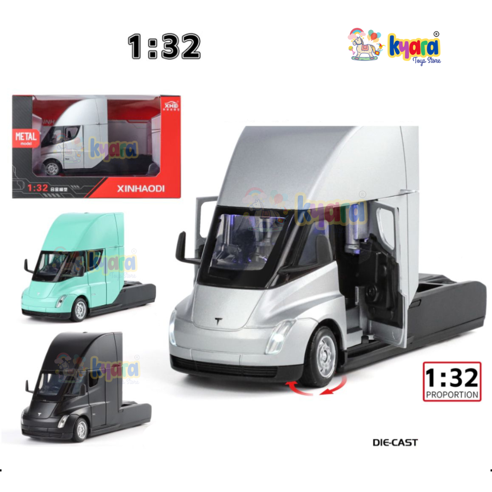 Tesla Semi Truck Head 1:24 Diecast Scale Model Car