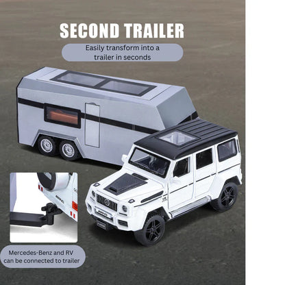 Mercedes-benz G63 Pick-up Trailer 1:24 Diecast Scale Model Car