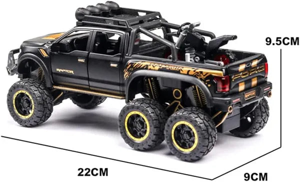 Ford F-150 Raptor 6X6 pickup truck 1:24 Diecast Scale Model