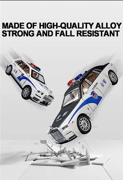 Rolls-royce Phantom Police 1:24 Diecast Scale Model Car