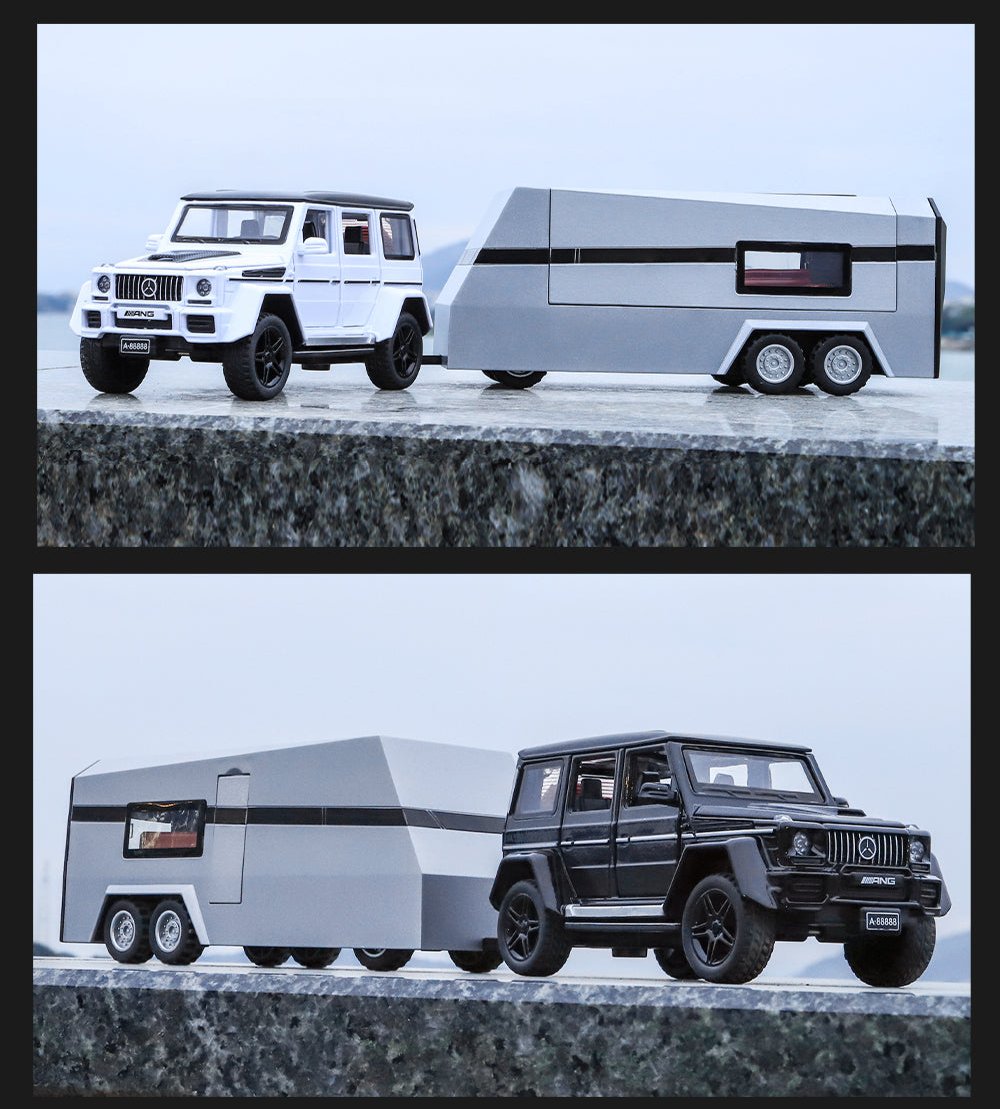 Mercedes-benz G63 Pick-up Trailer 1:24 Diecast Scale Model Car
