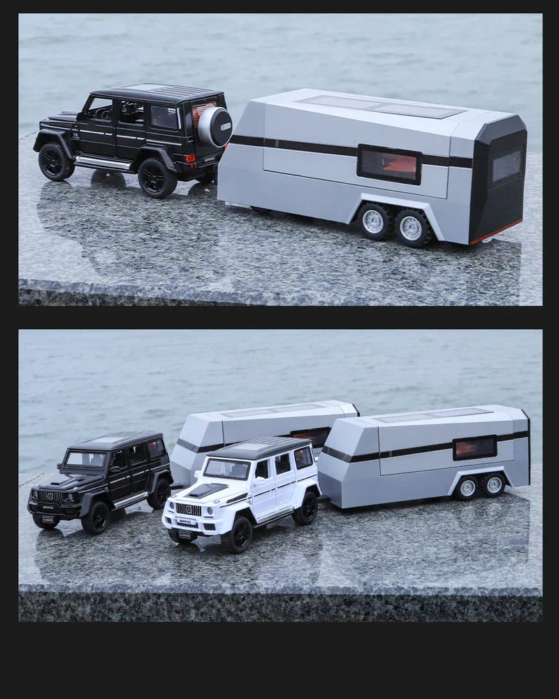 Mercedes-benz G63 Pick-up Trailer 1:24 Diecast Scale Model Car