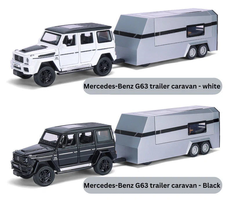 Mercedes-benz G63 Pick-up Trailer 1:24 Diecast Scale Model Car