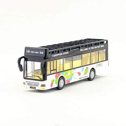 Double-Decker Sightseeing Bus Diecast Scale Model