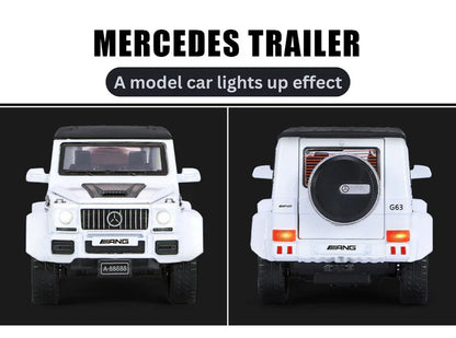 Mercedes-benz G63 Pick-up Trailer 1:24 Diecast Scale Model Car