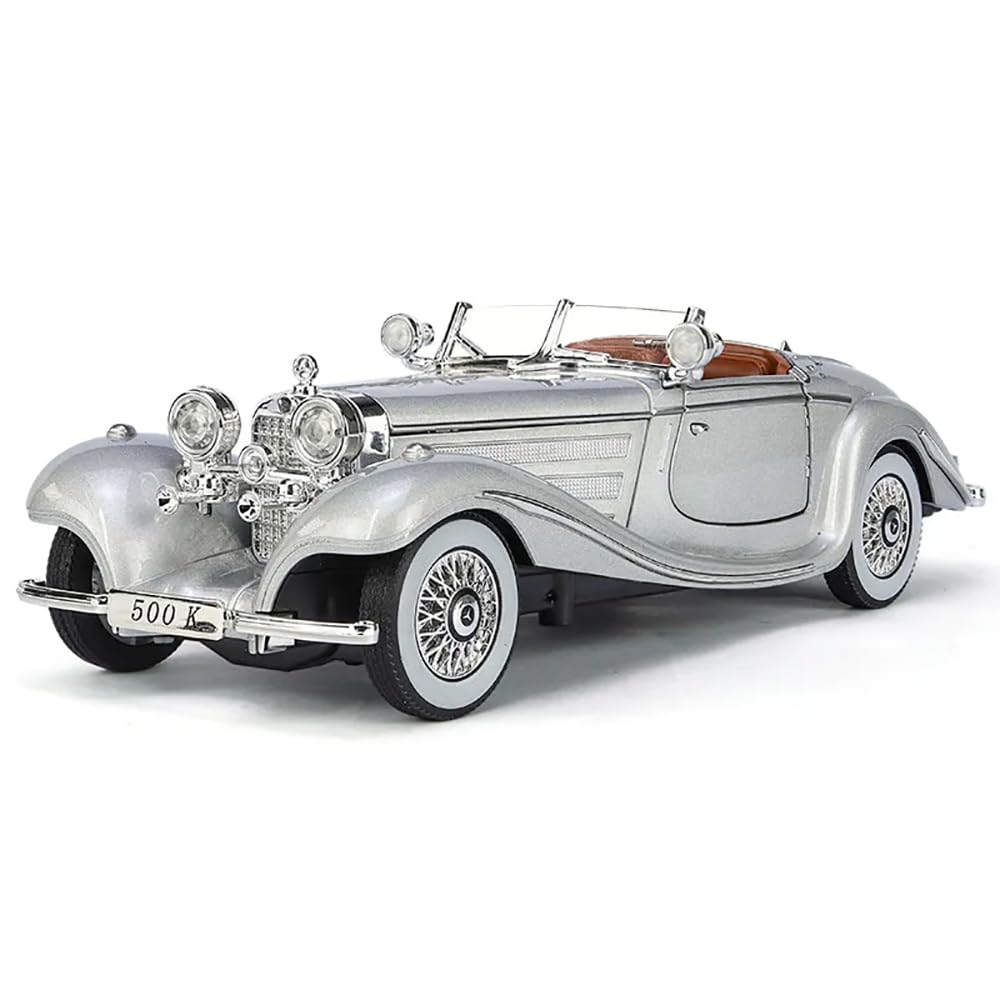 1936 Mercedes Benz 500K Vintage 1:24 Diecast Scale Model Car
