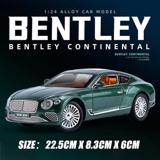Bentley Continental Gt 1:24 Diecast Scale Model Car