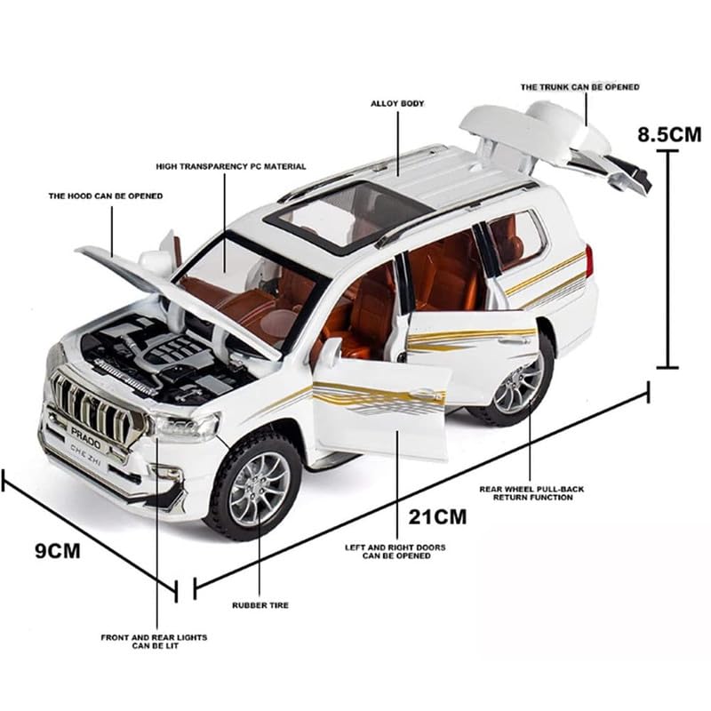 Toyota Land Cruiser Prado LC200 1:24 Diecast Scale Model
