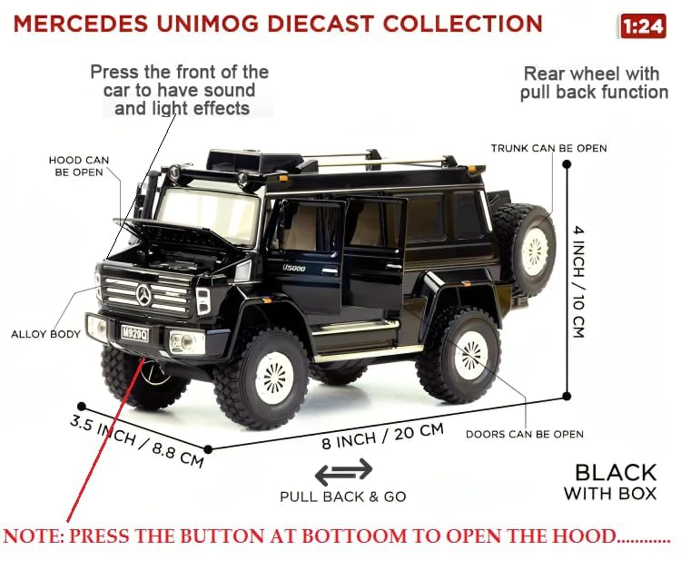 Mercedes-benz Unimog 1:24 Diecast Scale Model Car