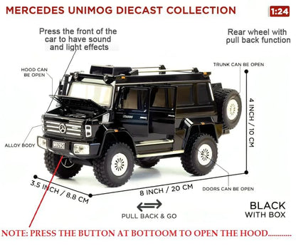 Mercedes-benz Unimog 1:24 Diecast Scale Model Car