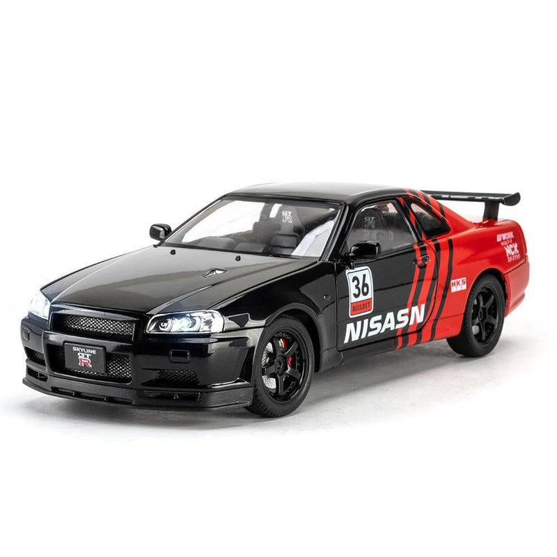 Nissan Skyline GTR R34 1:24 Diecast Scale Model Car