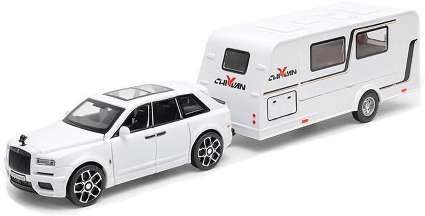Rolls Royce Cullinan Trailer 1:24 Diecast Scale Model Car