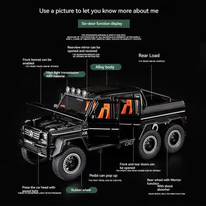 Mercedes Benz G63 AMG 6x6 1:24 Diecast Scale Model Car