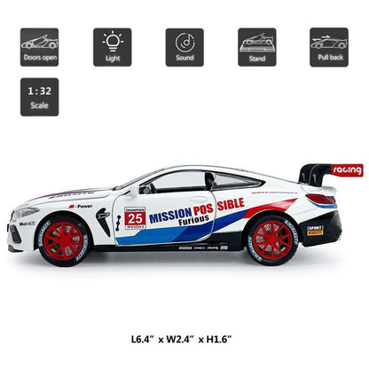Bmw M8 Gte 1:24 Diecast Scale Model Car