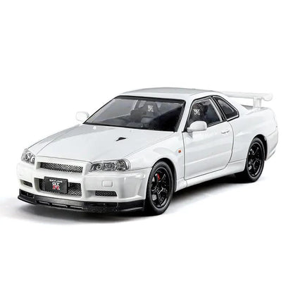 Nissan Skyline GT-R R34 1:24 Diecast Scale Model Car