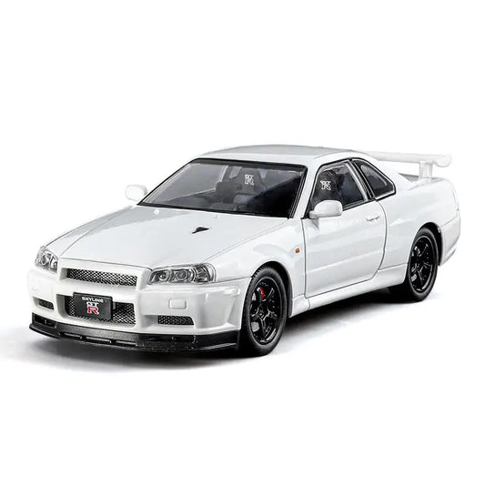 Nissan Skyline GT-R R34 1:24 Diecast Scale Model Car