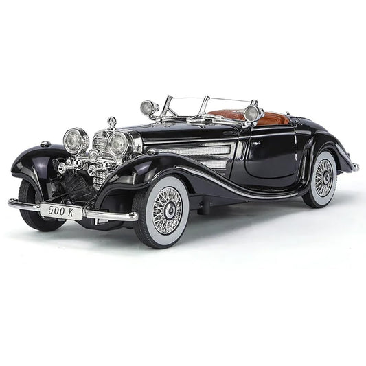1936 Mercedes Benz 500K Vintage 1:24 Diecast Scale Model Car