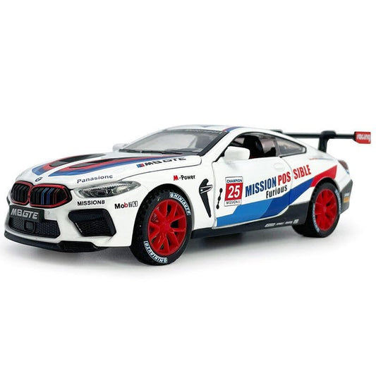 Bmw M8 Gte 1:24 Diecast Scale Model Car