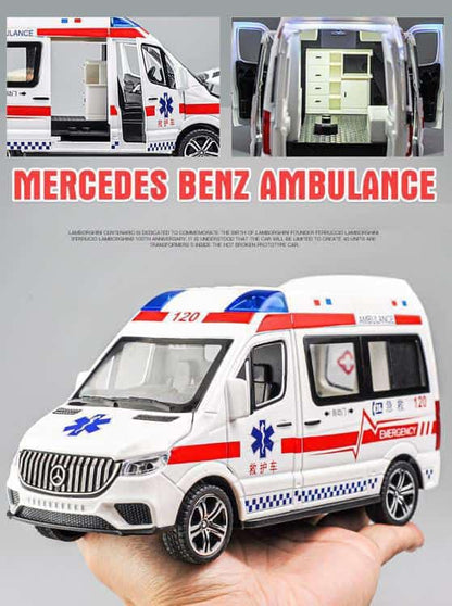 Mercedes Benz Ambulance Van 1:24 Diecast Scale Model Car