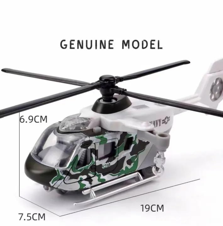 RESCUE HELICOPTER TOYS,BUMP AND GO ACTION,PULL BACK DIE CAST MODEL WITH LIGHTS & SOUNDS, AIRCRAFT VEHICLES GIFT FOR KIDS TODDLER BOYS-COLORS AS PER STOCK