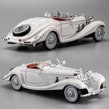 1936 Mercedes Benz 500K Vintage 1:24 Diecast Scale Model Car