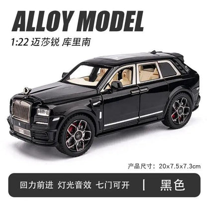 Rolls Royce Cullinan White-Red 1:24 Diecast Scale Model Car