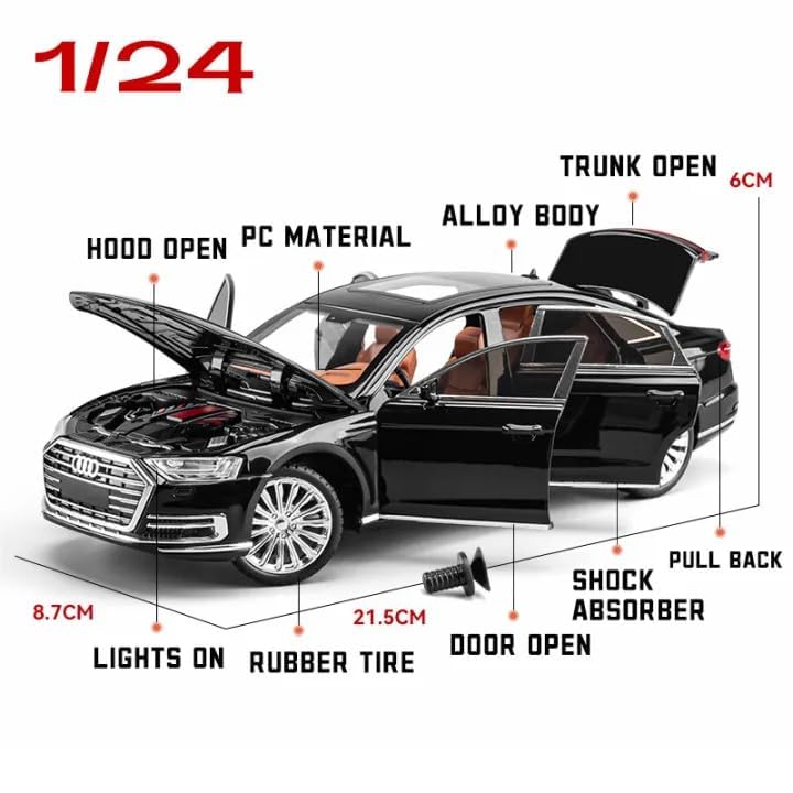 Audi A8 1:24 Diecast Scale Model Car