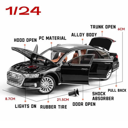 Audi A8 1:24 Diecast Scale Model Car