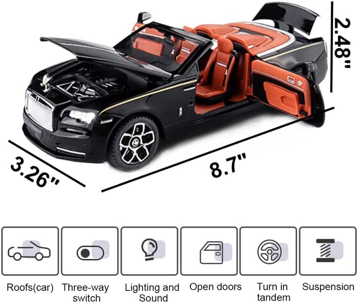 Rolls-royce Dawn 1:24 Diecast Scale Model Car