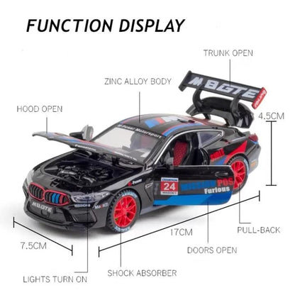 Bmw M8 Gte 1:24 Diecast Scale Model Car