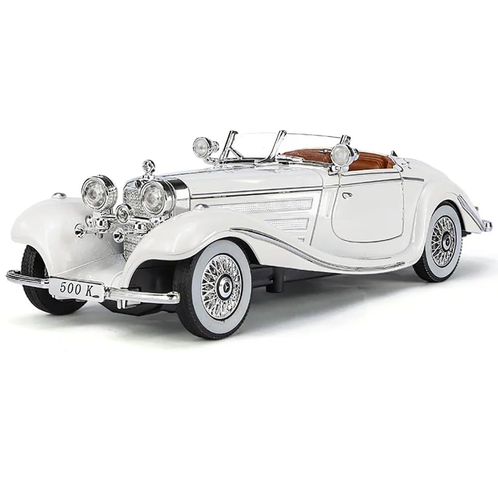 1936 Mercedes Benz 500K Vintage 1:24 Diecast Scale Model Car