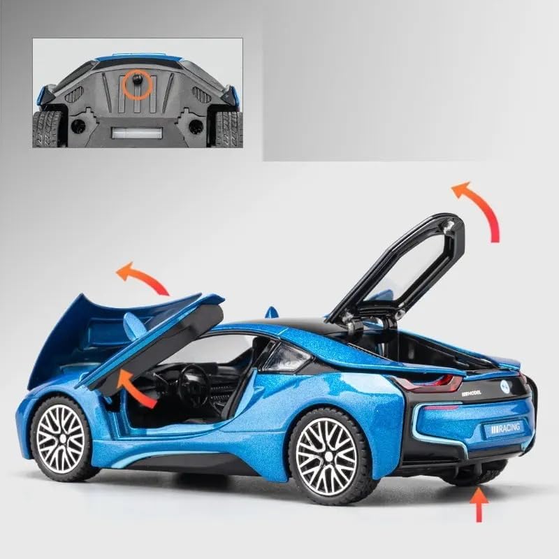 B-M-W I8  1:24 Diecast Scale Model Car