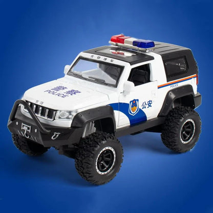 Jeep Police 1:24 Diecast Scale Model Car