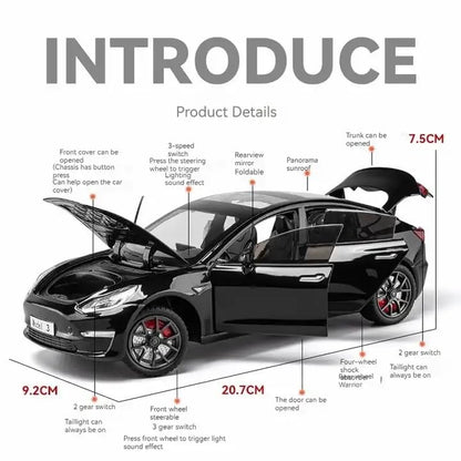 Tesla Model 3 Scale Model 1:24 Diecast Scale Model Car