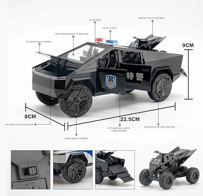 Tesla Cyber Police Truck 1:24 Diecast Scale Model Car