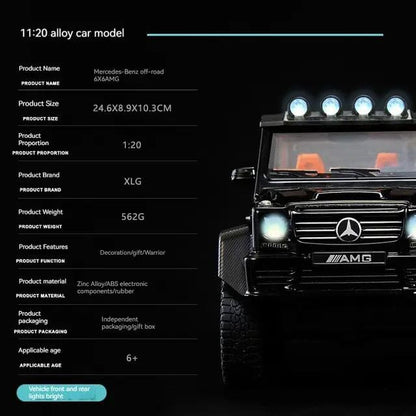 Mercedes Benz G63 AMG 6x6 1:24 Diecast Scale Model Car