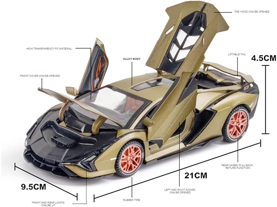 Lamborghini Sián FKP 37 Collectible 1:24 Diecast Scale Model Car