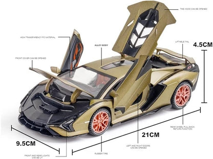 Lamborghini Sián FKP 37 Collectible 1:24 Diecast Scale Model Car