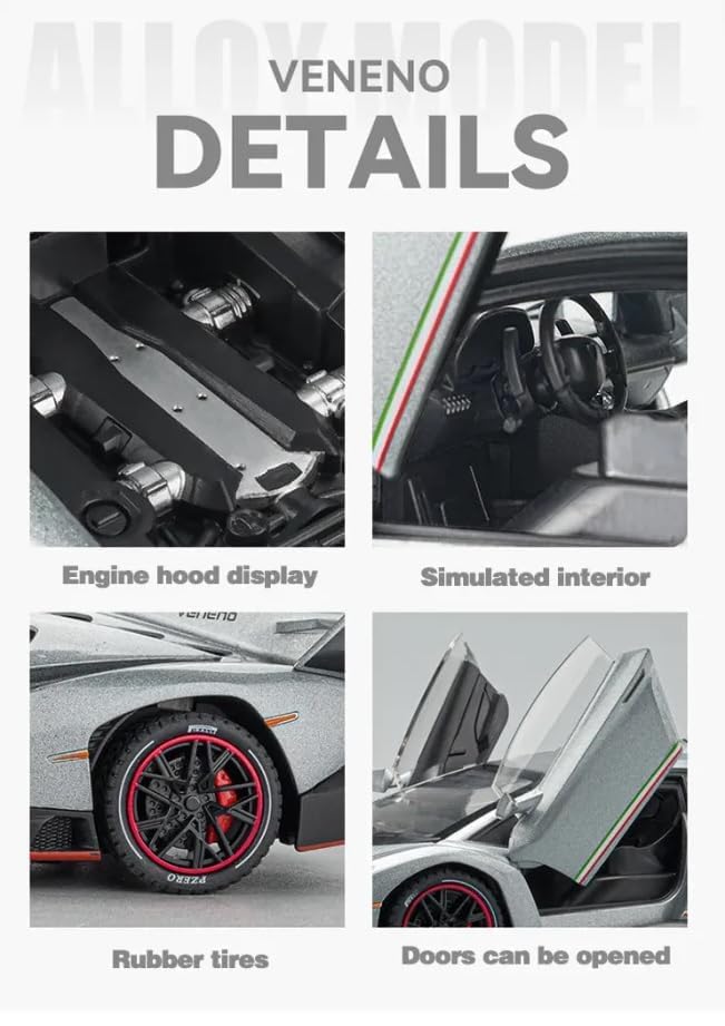 Lamborghini Veneno 1:24 Diecast Scale Model Car