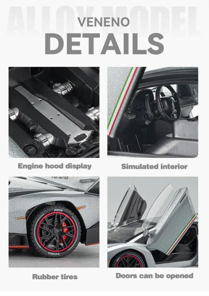 Lamborghini Veneno 1:24 Diecast Scale Model Car