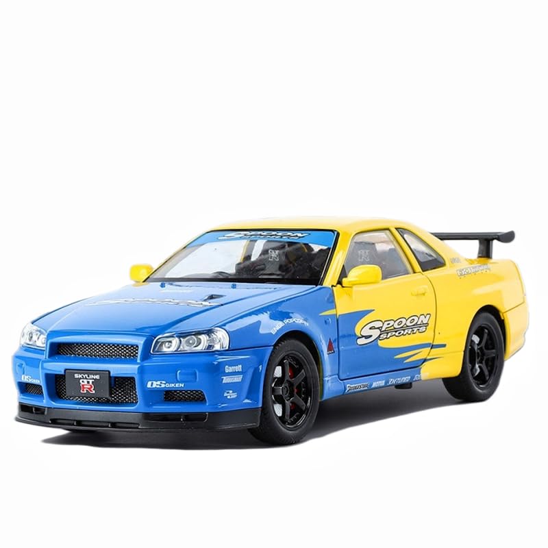 Nissan Skyline GTR R34 1:24 Diecast Scale Model Car