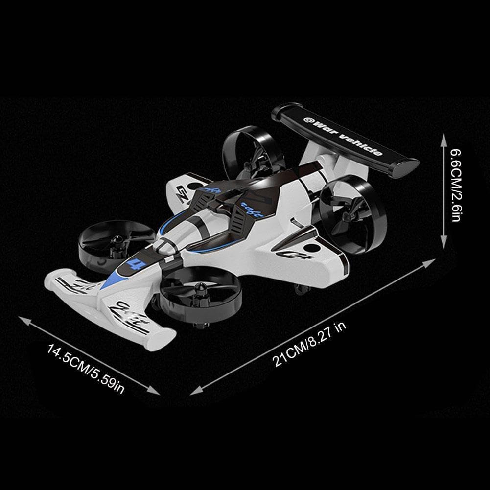 2-in-1 RC Drone And Stunt Car Designed For Land And Air Operation.